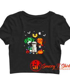 Dachshund Friend Halloween Crop Top Shirt
