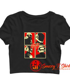 Daft Punk Artwork Crop Top Shirt