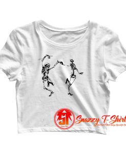 Dancing Skeletons Crop Top Shirt