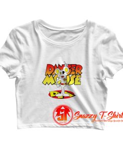 Danger Mouse Cartoon Crop Top Shirt