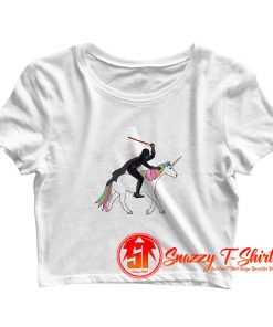 Darth Unicorn Crop Top Shirt