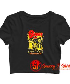 David Bowie – 1972 World Tour Crop Top Shirt