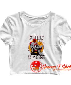 Deadpool Chillin Is My Business Crop Top Shirt