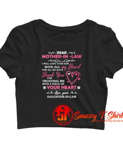 Dear Mother Crop Top Shirt