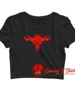 Death Metal Uterus And Ovaries Crop Top Shirt