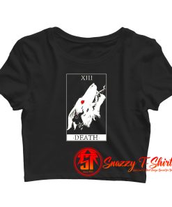 Death Tarot Card Crop Top Shirt
