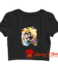 Demon Slayer Manga Anime Characters Crop Top Shirt