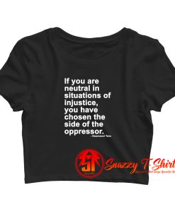 Desmond Tutu Quote Crop Top Shirt