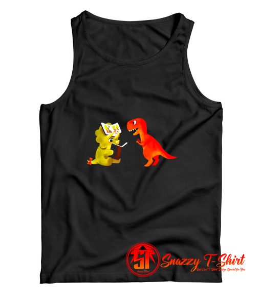 Dinosaur Rhino Reading Tank Top