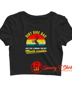 Dirt Bike Dad Father Crop Top Shirt
