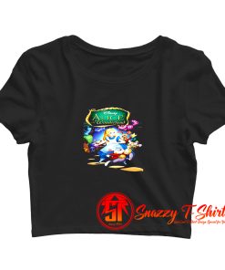 Disney Alice in Wonderland Rabbit Crop Top Shirt