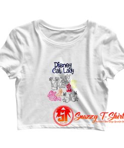 Disney Cat Lady Crop Top Shirt