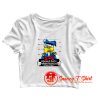 Disney Donald Duck Mugshot Cartoon Crop Top Shirt