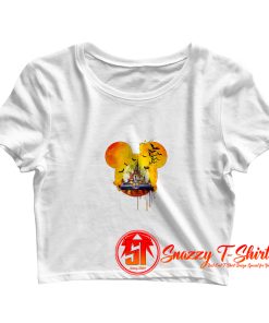 Disney Halloween Castle Crop Top Shirt