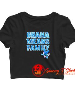 Disney Ohana Means Family Unisex Crop Top Shirt