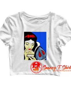 Disney Princess Snow White Cocain Crop Top Shirt