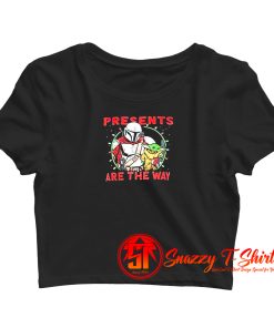 Disney The Mandalorian Christmas Presents Crop Top Shirt