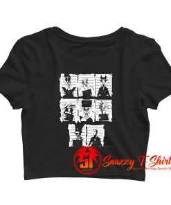 Disney Villains Mugshot Funny Cool Crop Top Shirt