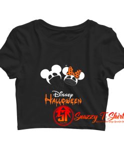 DisneyHalloween Quarantine Mask On Fun Crop Top Shirt