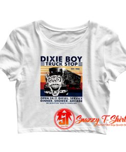 Dixie Boy Truck stop Crop Top Shirt