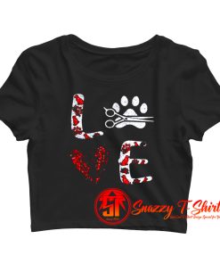 Dog Paw Love Crop Top Shirt