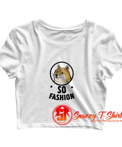 Doge So Fashion Crop Top Shirt