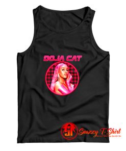 Doja Cat Laser Grid Portrait Tank Top