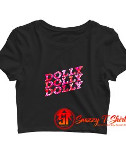 Dolly Parton Floral Print Crop Top Shirt