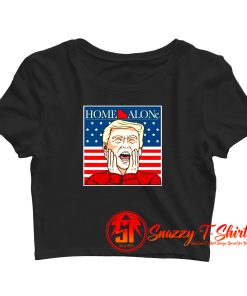 Donald Trump Home ALone Caricature Crop Top Shirt