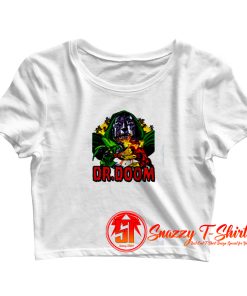 Dr Doom Vintage Bronze Age Comics Crop Top Shirt