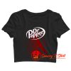 Dr Papper Slogan Logo 1885 Crop Top Shirt