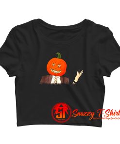 Dwight Pumpkin Raglan Baseball Crop Top Shirt