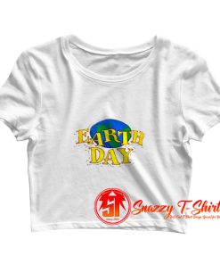 Earth Day Graphic Crop Top Shirt