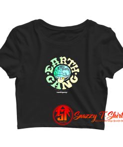 Earth Gang Ombre Globe Crop Top Shirt