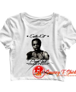 Eartha Kitt Black History Crop Top Shirt