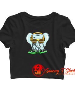 Elephant DJ Crop Top Shirt