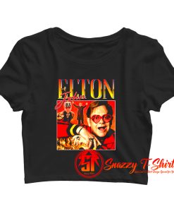Elton John Homage Crop Top Shirt