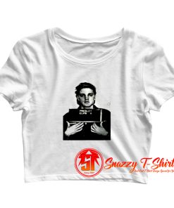 Elvis Presley Mugshot King Rock and Roll Crop Top Shirt