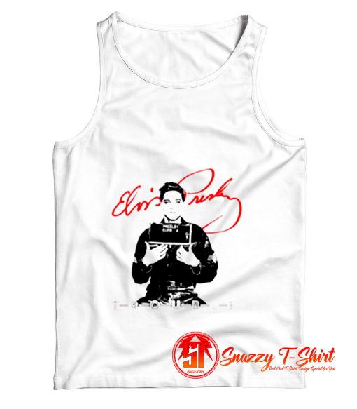 Elvis Presley Trouble Logo Vintage Official Tank Top