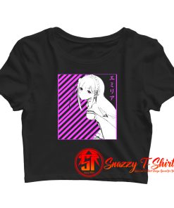 Emilia Re Zero Anime Crop Top Shirt