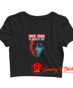 Eminem Rihanna The Monster Tour Vintage Crop Top Shirt