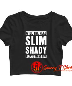 Eminem The Slim Shady Please Stand Up Crop Top Shirt
