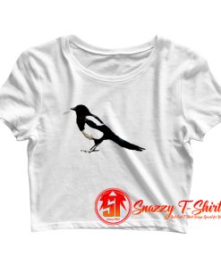 Eurasian Magpie Bird Crop Top Shirt