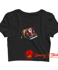 Evil RPG Santa Claus Crop Top Shirt