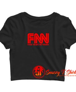 Fake News Network Crop Top Shirt