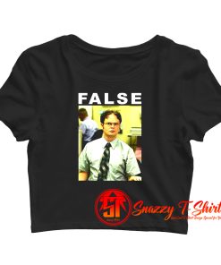 False Dwight Schrute The Office Crop Top Shirt