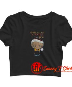 Family Guy Naughty Christmas Crop Top Shirt