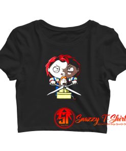 Family Guy Stewie Chucky Halloween Crop Top Shirt