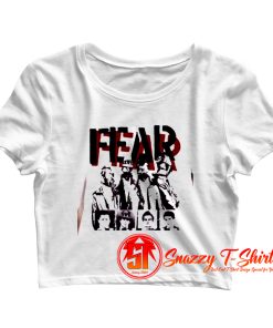 Fear Mask Music Rock Punk Band Crop Top Shirt