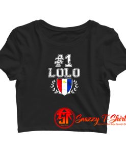 Filipino Gift For Grandpa Crop Top Shirt